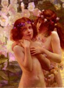 Gaston Bussière_1862-1928_Deux enfants aux couronnés de fleurs.jpg